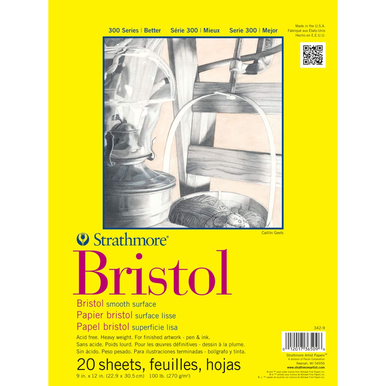 12 Pack: Strathmore® 300 Series Bristol Smooth Pad